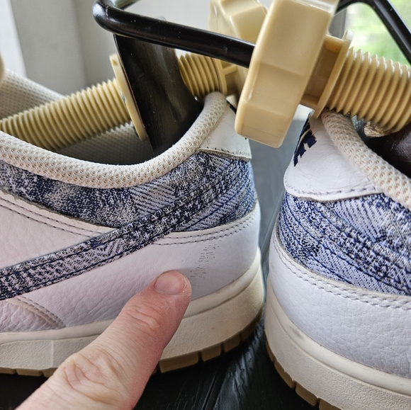 Nike Dunk Low Washed Denim Mens Size 14 FN6881-100 - Picture 7 of 14